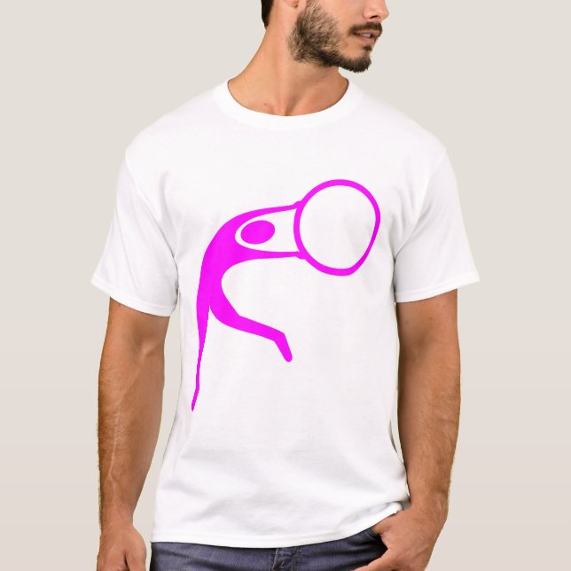 Camiseta Figura Rítmica Gimnástica - Magenta (Anverso)