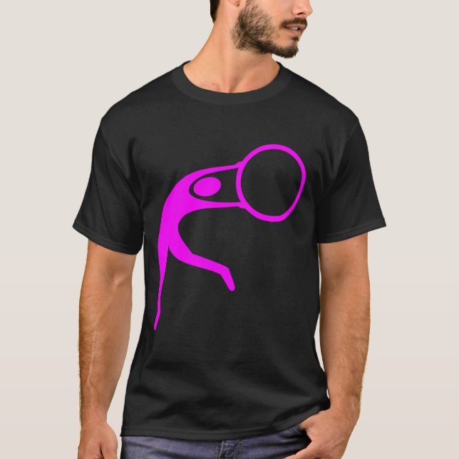 Camiseta Figura Rítmica Gimnástica - Magenta (Anverso)