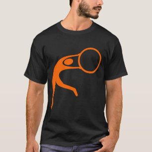 Camiseta Figura rítmica gimnástica - Naranja