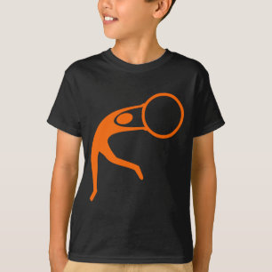 Camiseta Figura rítmica gimnástica - Naranja