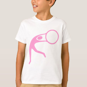 Camiseta Figura Rítmica Gimnástica - Rosa