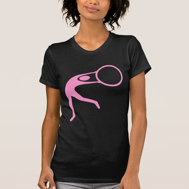 Camiseta Figura Rítmica Gimnástica - Rosa (Anverso)