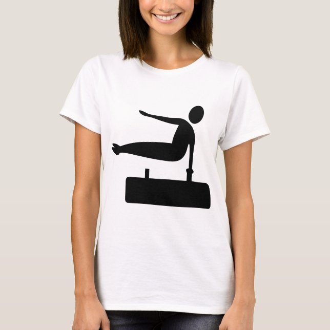 Camiseta Figura saltando - Negro (Anverso)