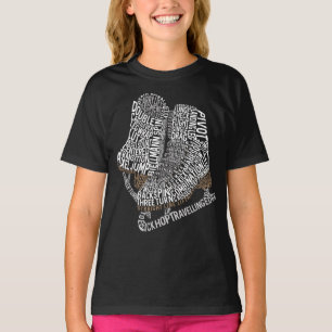 Camiseta Figura Skate Word Art Hice Dance