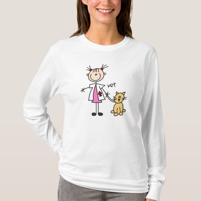 Camiseta Figura veterinaria del palillo (Anverso)