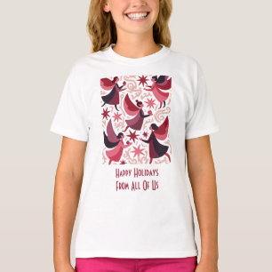 Camiseta Figuras Angelicales Kitschmas Moderno de Mitad de