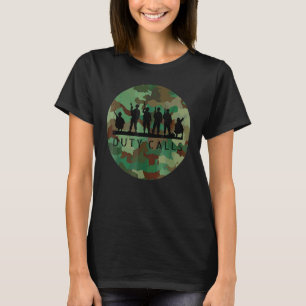 Camiseta Figuras de soldados de camuflaje de Guay