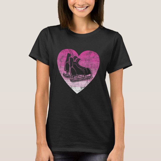Camiseta Figure Skater  Ice Skating Woman Girl Ice Skates (Anverso)
