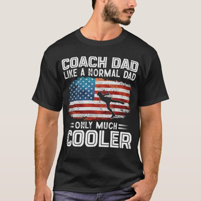 Camiseta Figure Skating Coach Dad Figure Skating Players US (Anverso)
