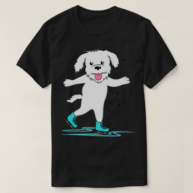 Camiseta Figure Skating Dog Dogs Cute Pet (Diseño del anverso)