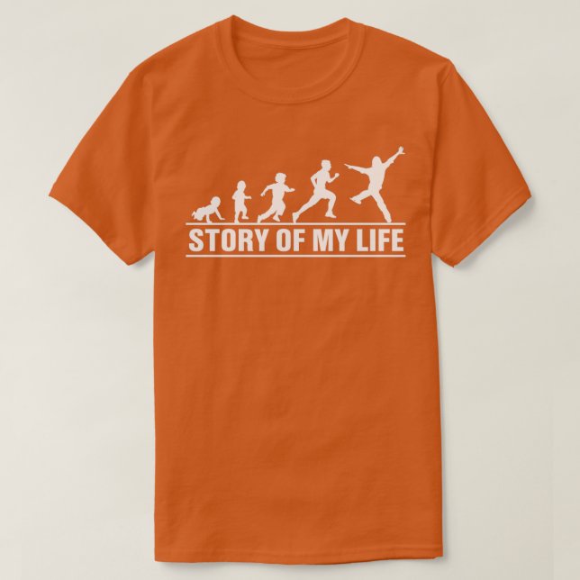 Camiseta Figure Skating Evolution The story of my life (Diseño del anverso)