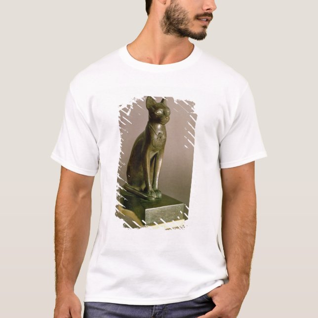 Camiseta Figurilla de un gato que representa a la diosa (Anverso)