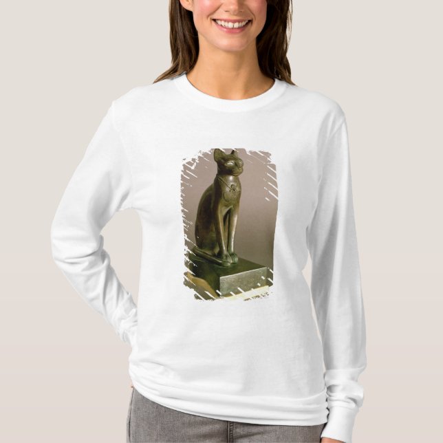 Camiseta Figurilla de un gato que representa a la diosa (Anverso)
