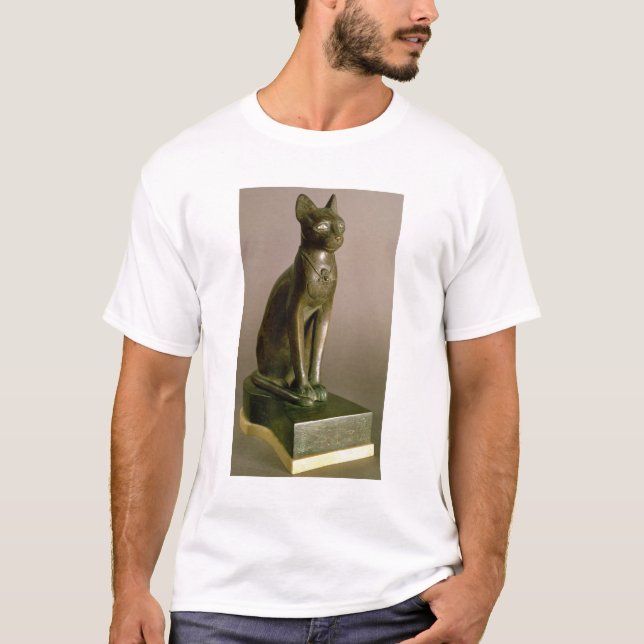 Camiseta Figurilla de un gato que representa a la diosa (Anverso)