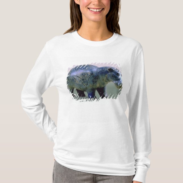 Camiseta Figurilla de un hippopotamus (Anverso)