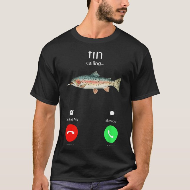 Camiseta Fih Calling Remind Me Message Decline Accept Phone (Anverso)