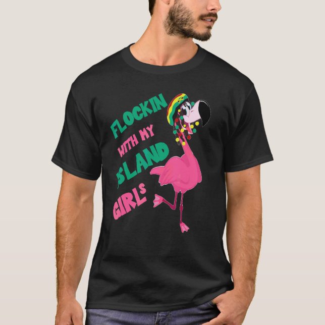 Camiseta Fijación con los Chicas de mi isla sólo viaje vaca (Anverso)