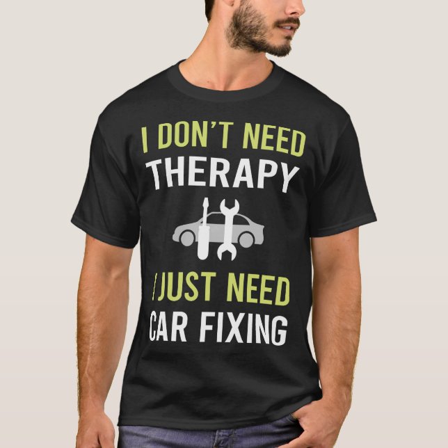 Camiseta Fijación de coches de terapia (Anverso)