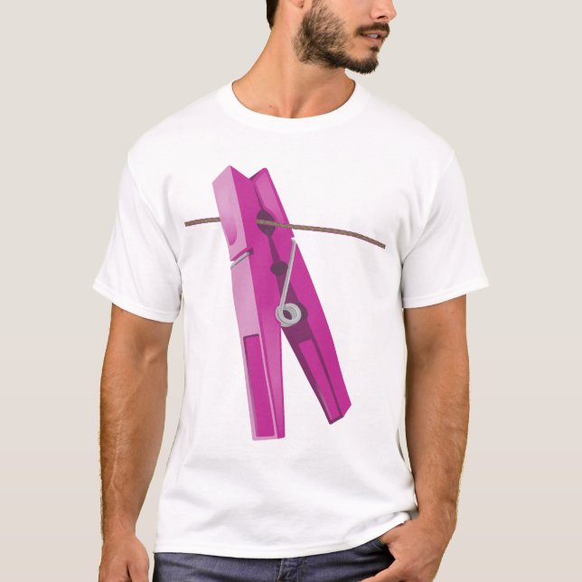 Camiseta Fijación de la línea de lavado de ropa (Anverso)
