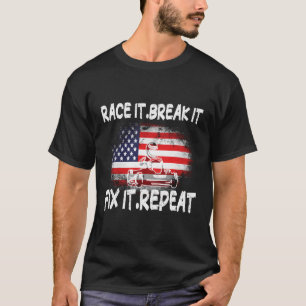 Camiseta Fijación de ruptura de carrera Repetir Ir K C Carr