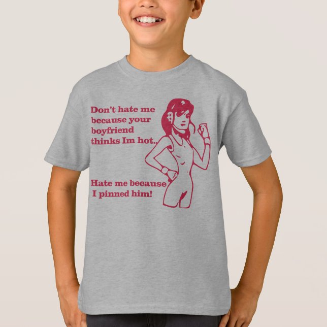 Camiseta Fijado por un chica (Anverso)