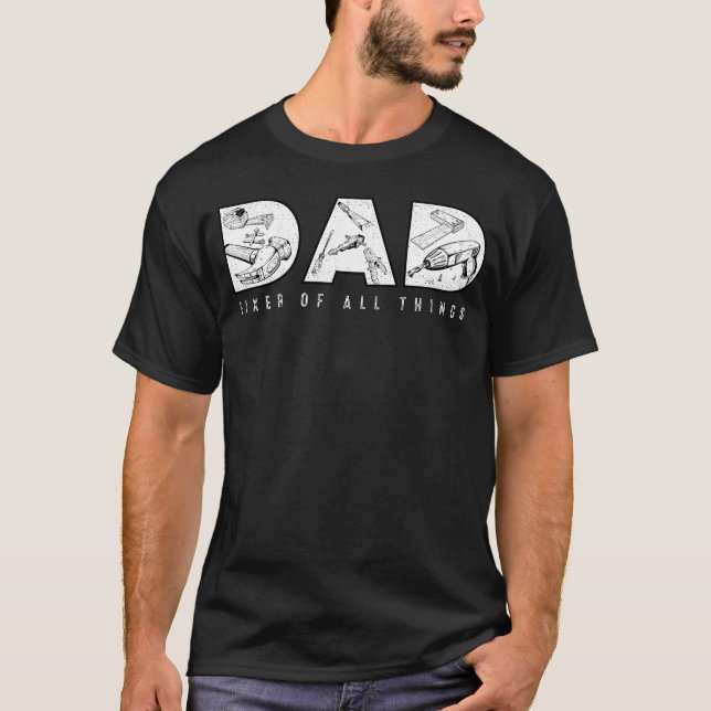Camiseta Fijador De Papá De Todas Las Cosas: Hombre De Mano (Anverso)