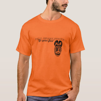 Camiseta "fije máscara africana de su cara"