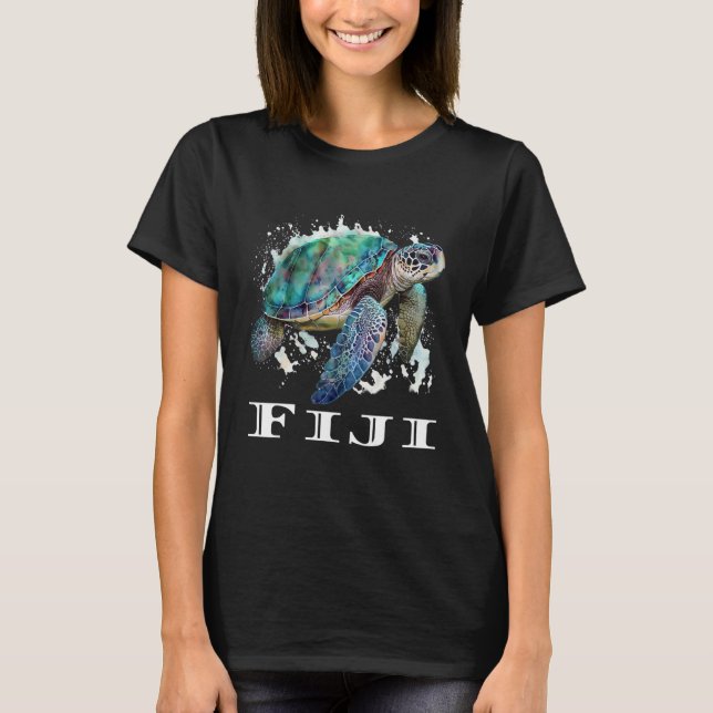 Camiseta Fiji Islands Sea Turtle Fiji (Anverso)