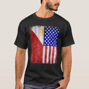 Camiseta Fil Am Filipino American Philippines USA America F