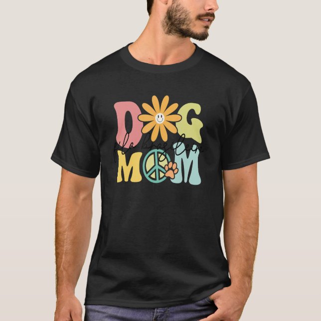 Camiseta Fila Brasileiro Groovy Dog Mom Women Mascota (Anverso)