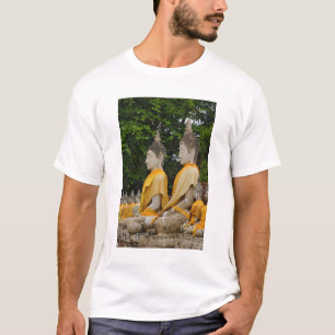Camiseta Fila de estatuas de Buda, Wat Yai Chaya Mongkol