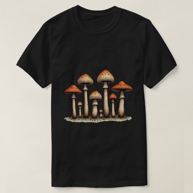 Camiseta Fila de Hongos (Diseño del anverso)