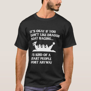 Camiseta Fila de Humor de Carreras de Barco Dragón diverti