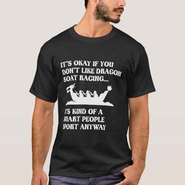 Camiseta Fila de Humor de Carreras de Barco Dragón divertid (Anverso)