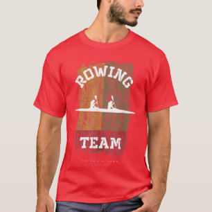 Camiseta Fila del Chica de correzadora del equipo de remo d