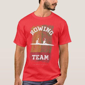Camiseta Fila del Chica de correzadora del equipo de remo d