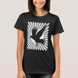 Camiseta Fila negra japonesa estética retro raven