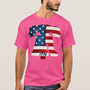 Camiseta Filadelfia Liberty Bell American Flag Grunge 177