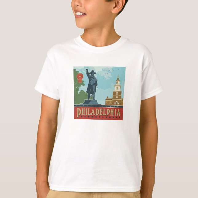 Camiseta Filadelfia, PA | Salón de la Independencia (Anverso)