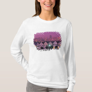 Camiseta Filas al atardecer en San Francisco,