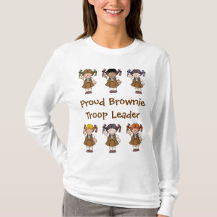 Camiseta Filas orgullosas del brownie del líder de la trop