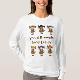 Camiseta Filas orgullosas del brownie del líder de la tropa