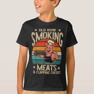 Camiseta Filas Viejas Fumar Carnes Y Aplaudir Quejas Divert