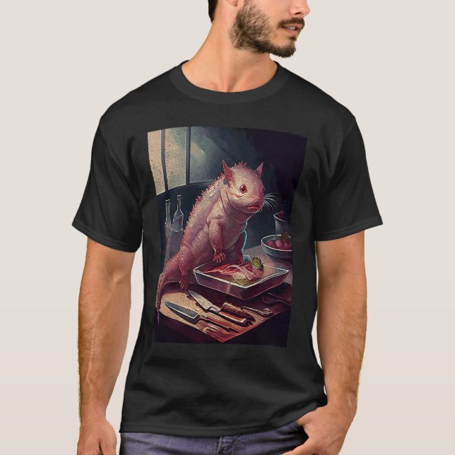 Camiseta Filete de Ajolote de Gato (Anverso)