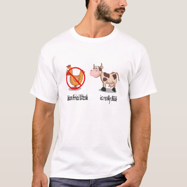 Camiseta Filete frito pollo (Anverso)