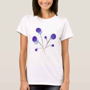 Camiseta filigrane flores lila