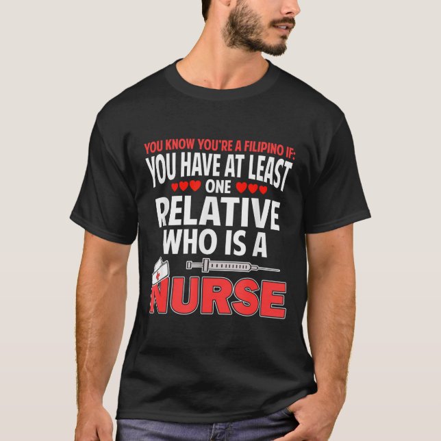 Camiseta Filino Nurse Funny Saying Philipnes Noy Men Women  (Anverso)