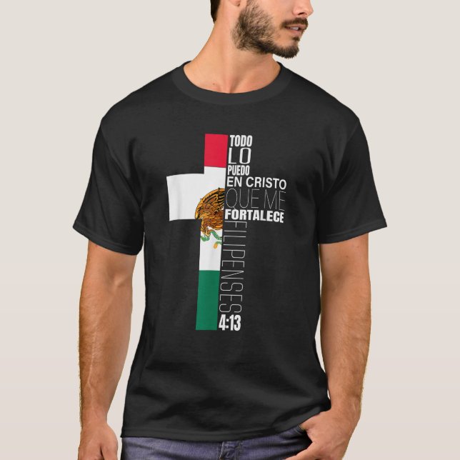 Camiseta Filipenses 4 13 Regalos Cristianos Mexic (Anverso)