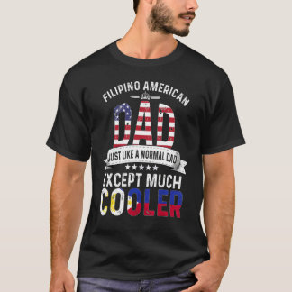 Camiseta Filipina American Dad Fathers Day Papa Phillipines