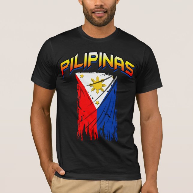 camiseta filipina de la bandera (pilipinas) (Anverso)